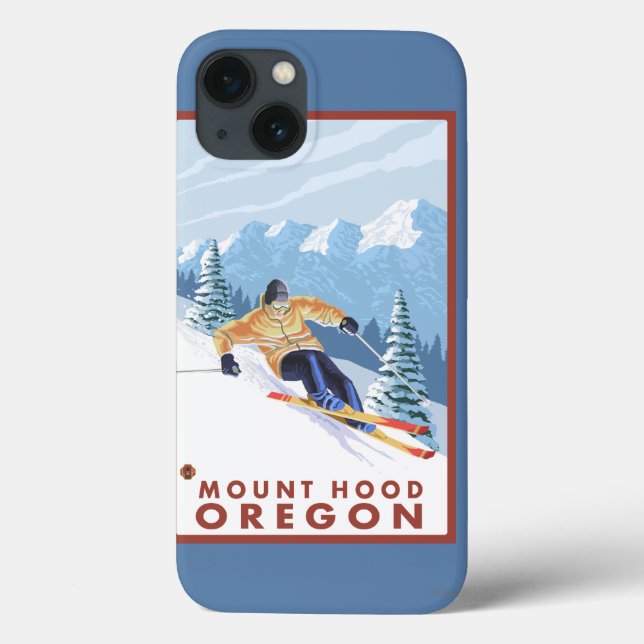 Downhill Snow Skier - Monte Hood, Oregon (Verso)