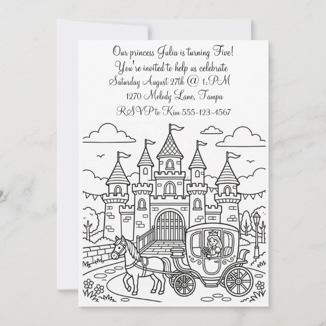 Download Digital de Convite de Aniversário para Co (Frente)