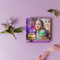 Download instantâneo do Cartão com fotos Dourado r