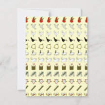 Doze dias de convite de Natal