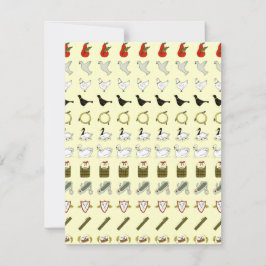 Doze dias de convite de Natal