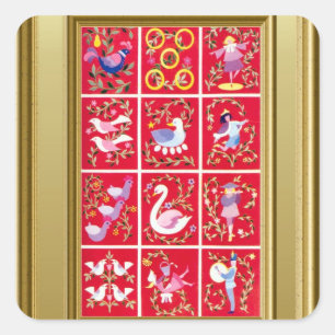 Doze dias de Natal, adesivos