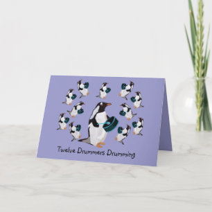 Doze Drummers Cartões De Bebida