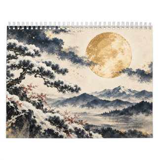 Doze Luas do Japão Calendário de Parede 2027