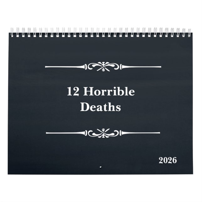 Doze Mortes Horríveis no Calendário de 2026 (Capa)
