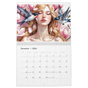 Doze Tons Dela – Calendário de Aquarela 2026