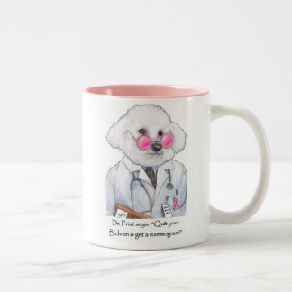 Dr. Bizou Frise na caneca dos mamogramas
