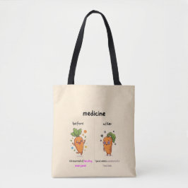  ​Dr. Carrot Before & After Medicine - tote bag 