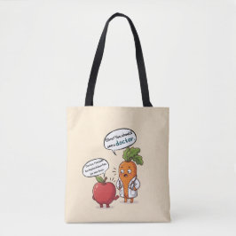 Dr. Carrot Series Funny Medical Pun Tote Bag