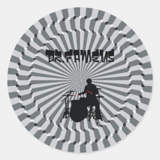 Dr. Fameus 6 adesivos de 3 pol