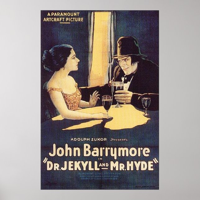 Dr. Jekyll e Sr. Hyde 1920 Poster (Frente)