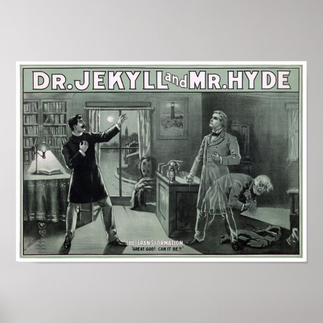 Dr. Jekyll e Sr. Hyde Transformation Poster (Frente)