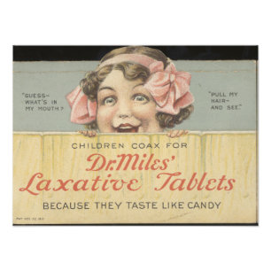 Dr. Miles Laxative Comprimidos Ephemera Foto Impre