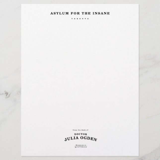 Dr. Ogden Stationery (Frente)