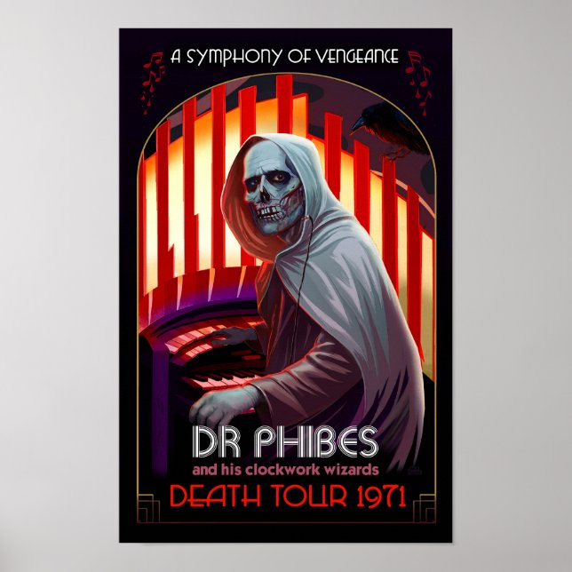 Dr. Phibes Symphony of Vengeance Poster – Rock Art (Frente)