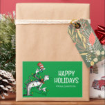 Dr. Seus | Gato no Chapéu | Etiqueta de presentes<br><div class="desc">Adicione esta etiqueta de presente do Dr. Seuss a qualquer presente de Natal.</div>