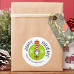 Dr. Seus | Gato no Chapéu | Etiqueta de presentes<br><div class="desc">Adicione esta etiqueta de presente do Dr. Seuss Grpolegadas a qualquer presente de Natal.</div>