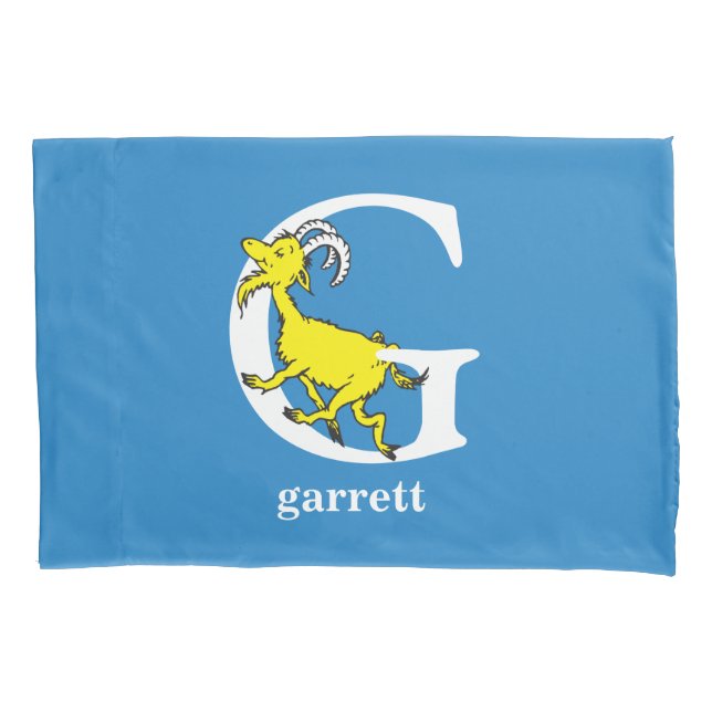 Dr. Seuss ABC: Carta G - Branco | Adicione seu nom (Frente)