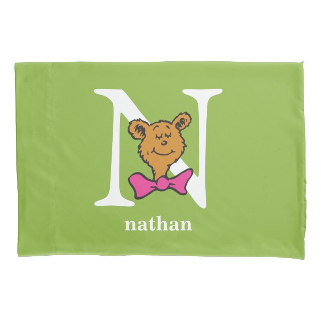 Dr. Seuss ABC: Carta N - Branco | Adicione seu nom (Frente)