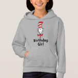Dr. Seuss Cat na Hat Birthday Girl<br><div class="desc">Vestir o seu filho nesta gira gata do Dr. Seuss na camisa do chapéu "Rapariga de Aniversário".</div>