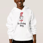 Dr. Seuss Cat no Hat Birthday Boy<br><div class="desc">Vestir seu filho nesta gira gata do Dr. Seuss na camisa do chapéu "Aniversário".</div>