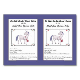 Dr. Zinko O Cartão de Comércio Unicórnio De Zinco