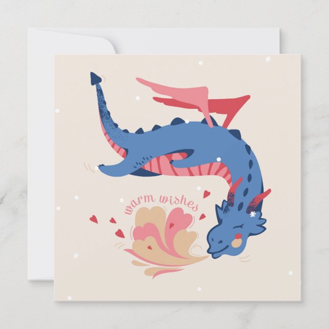 Drache, herzliche Wünsche. (Frente)