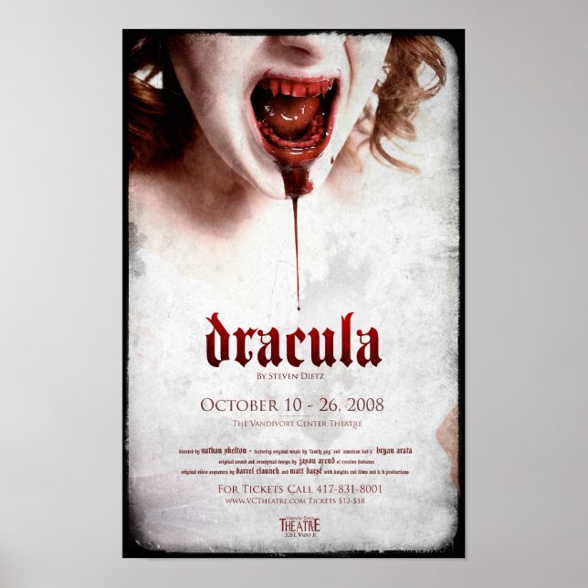 Drácula Oficial Poster 1 - 11x17 com Hleed (Frente)