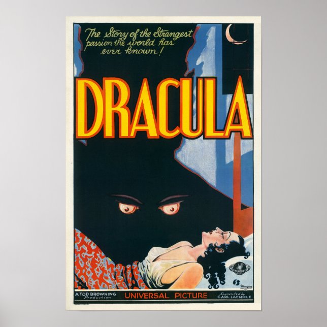 Dracula Vintage poster (Frente)