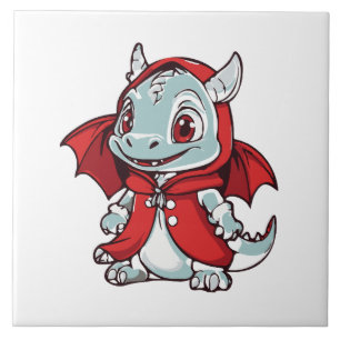 Dragão Albino em Vermelho