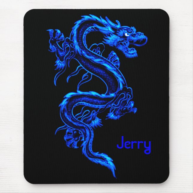 Dragão azul Mousepad (Frente)