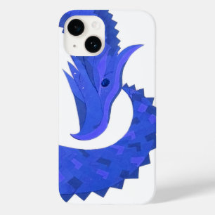 Dragão azul no branco