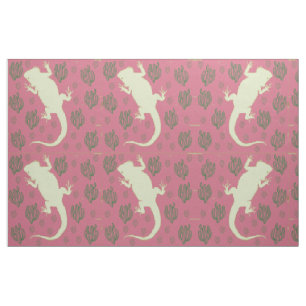 Dragão barbudo jogando no Tecido de Cactus