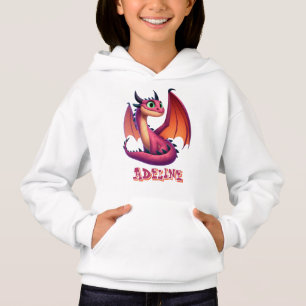 Dragão branco roxo/vermelho personalizado