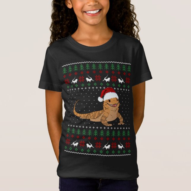 Dragão Carinhoso Suéter de Natal Feio (Frente)
