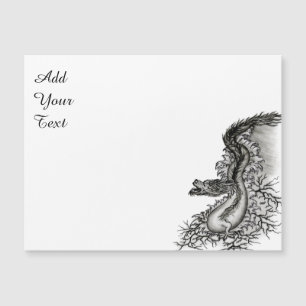 Dragão chinês, Design preto e branco em tatuostilo