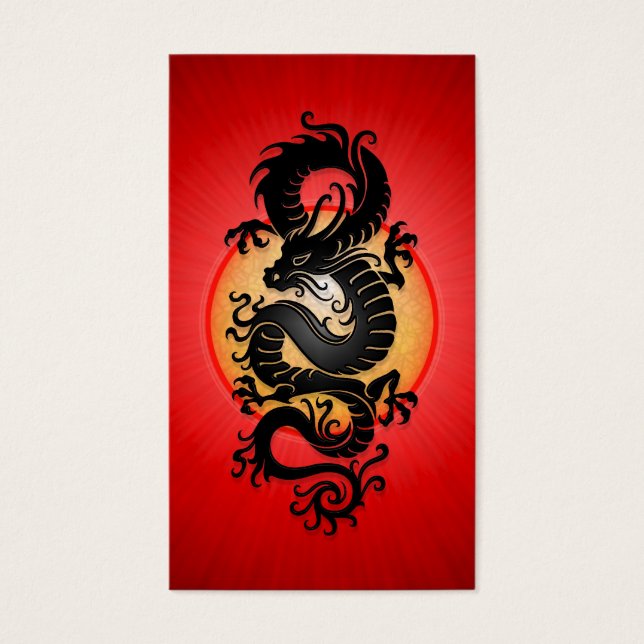 Dragão Chinês Vermelho Burst (Frente)