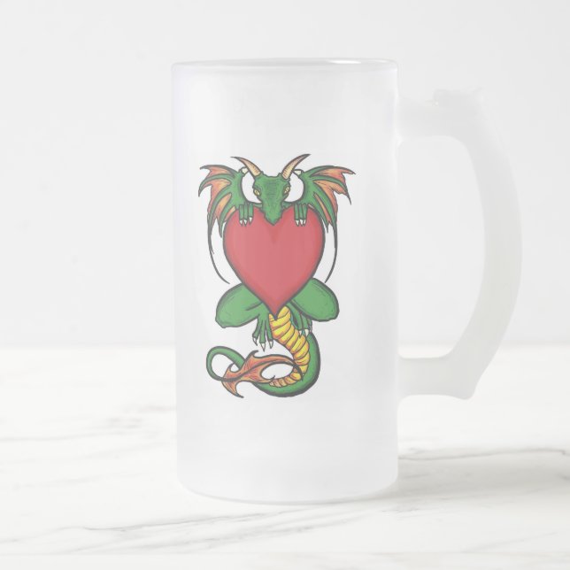 Dragão com caneca de cerveja de fosco artístico ca (Direita)