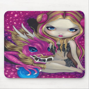 "Dragão cor-de-rosa cintilante" Mousepad