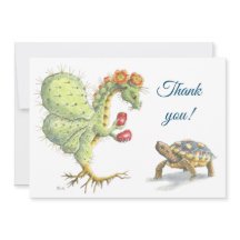 Dragão da pera espinhosa & tartaruga - cartões de