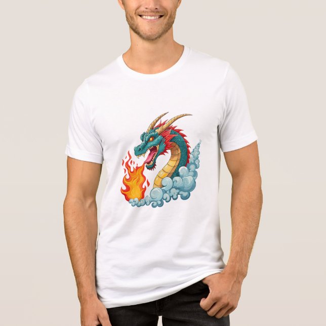 dragão de chifre azul (Frente)
