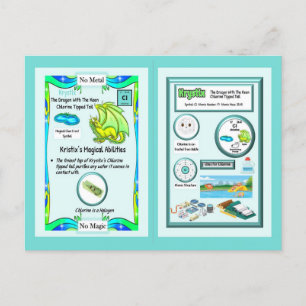 Dragão de Mesa Periódico - Cartão Cloro