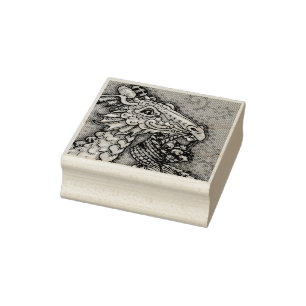 DRAGÃO DE OVOS LESTE, CARIMBO DE BORRACHA FANTASIA