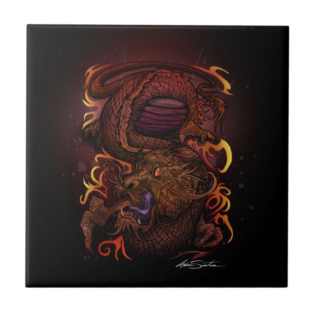 Dragão (Design de assinatura) (Frente)