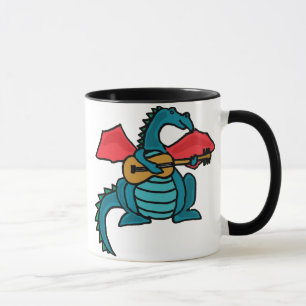 Dragão do CL que joga a caneca da guitarra