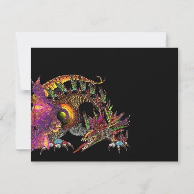 DRAGÃO/DRAGÃO DE FANTASIA EM PINCO DOURADO PRETO (Frente)