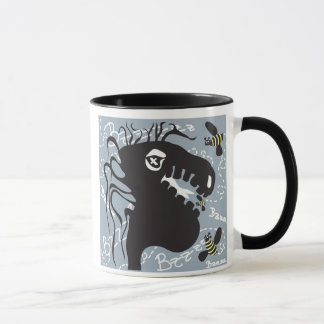 Dragão e abelha 15oz. caneca preta do punho