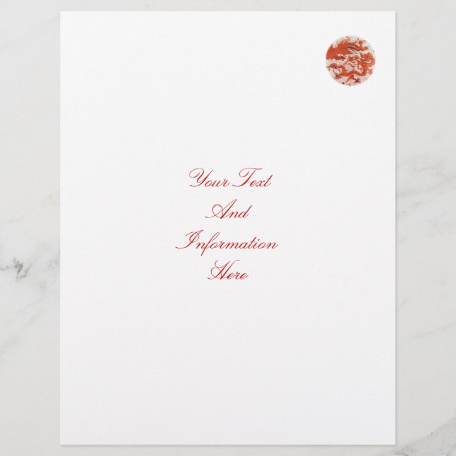 Dragão E Folheto De Phoenix (Frente)