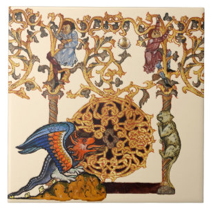 Dragão e Gato MEDIEVAL MEDIEVAL WEIRD