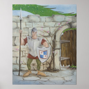 Dragão e Poster de Cavaleiro